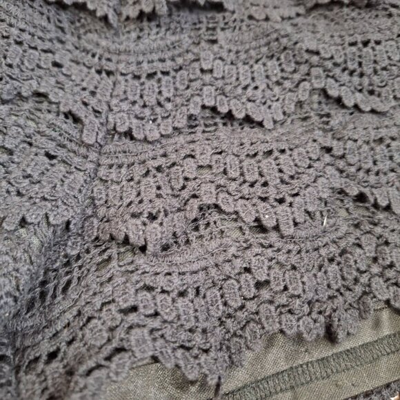 Black Lace Festival Boho Hippie Shorts 100% Cotton size small - Picture 6 of 6